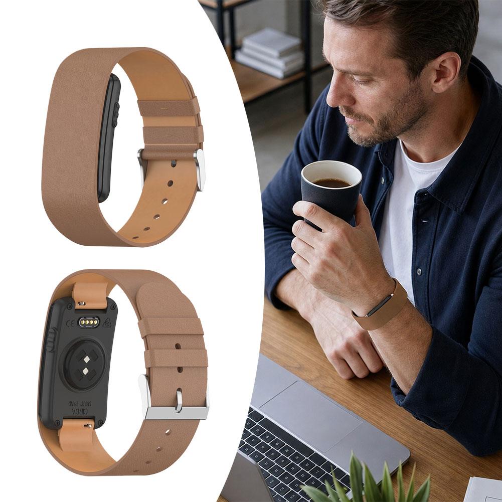 Leather Strap Quick Release - لـ Garmin CIRQA: سوار معصم جلدي