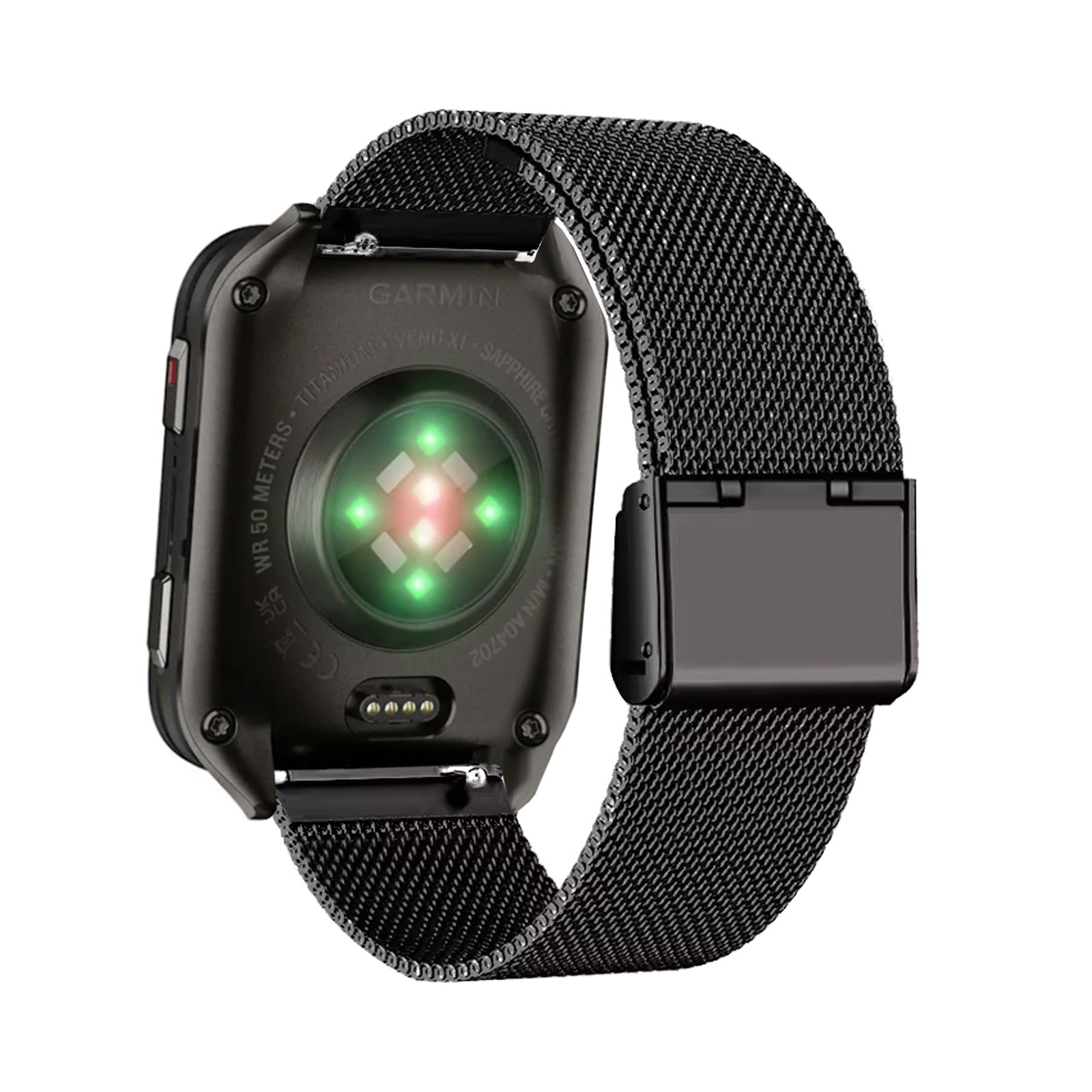 Mesh Strap Metal - أربطة معدنية لسوار Garmin Venu X1،