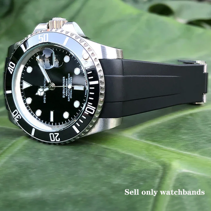 Rolex Watch Datejust - حزام ساعة سيليكون فاخر لساعات رولكس