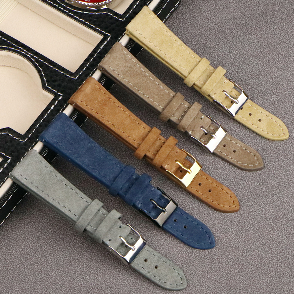 Suede Strap Watch - حزام ساعة سريع التحرير من الجلد