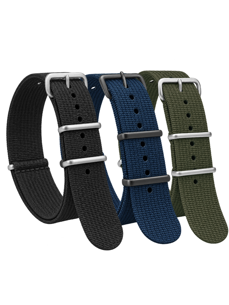 Nato Strap Nylon - مضلع النايلون حزام ل Seiko العسكرية