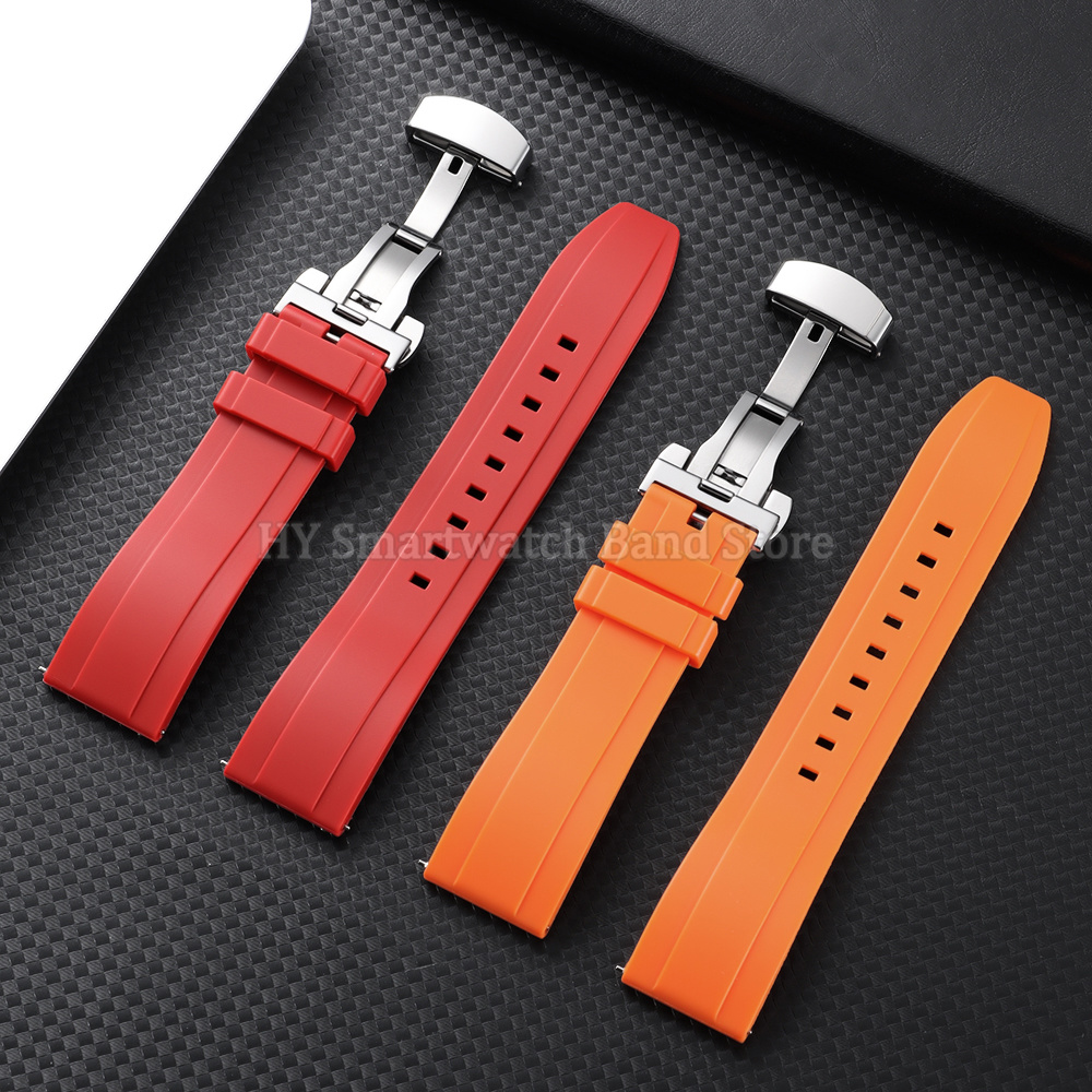 حزام ساعة سيليكون 18 مم 20 مم  - مراجعة Suede Strap Watch وسعره