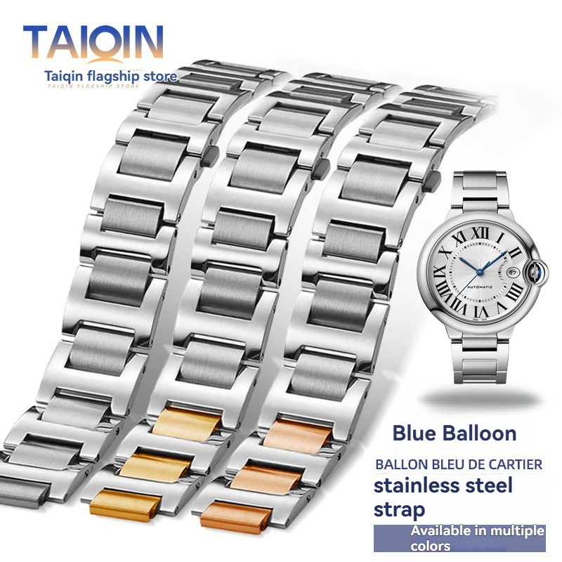 حزام من الفولاذ المقاوم للصدأ  - مراجعة Cartier Watch Ballon Bleu وسعره