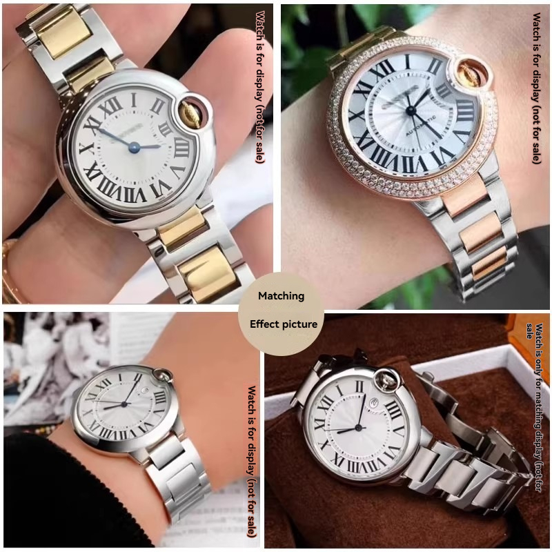 حزام من الفولاذ المقاوم للصدأ  - مراجعة Cartier Watch Ballon Bleu وسعره