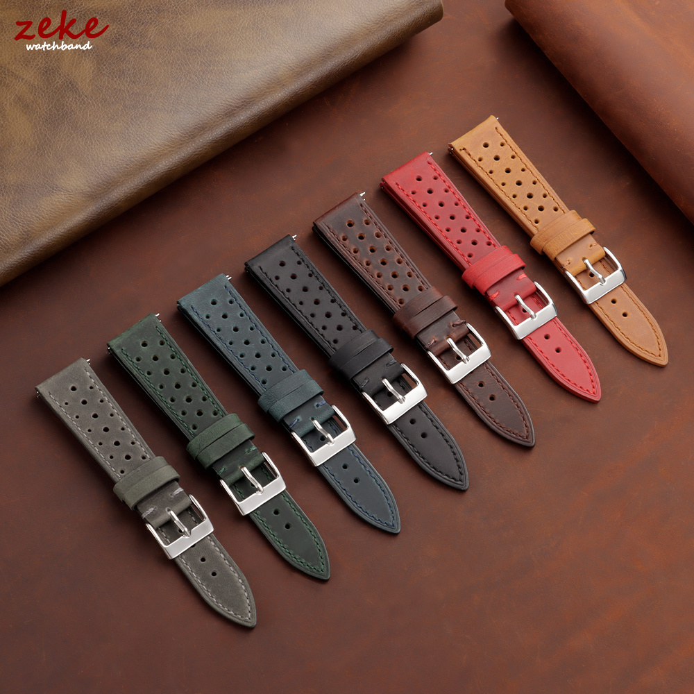 حزام ساعة جلدي كلاسيكي للسباقا - مراجعة Leather Strap Quick Release وسعره