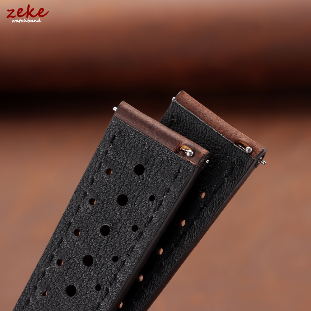 حزام ساعة جلدي كلاسيكي للسباقا - مراجعة Leather Strap Quick Release وسعره
