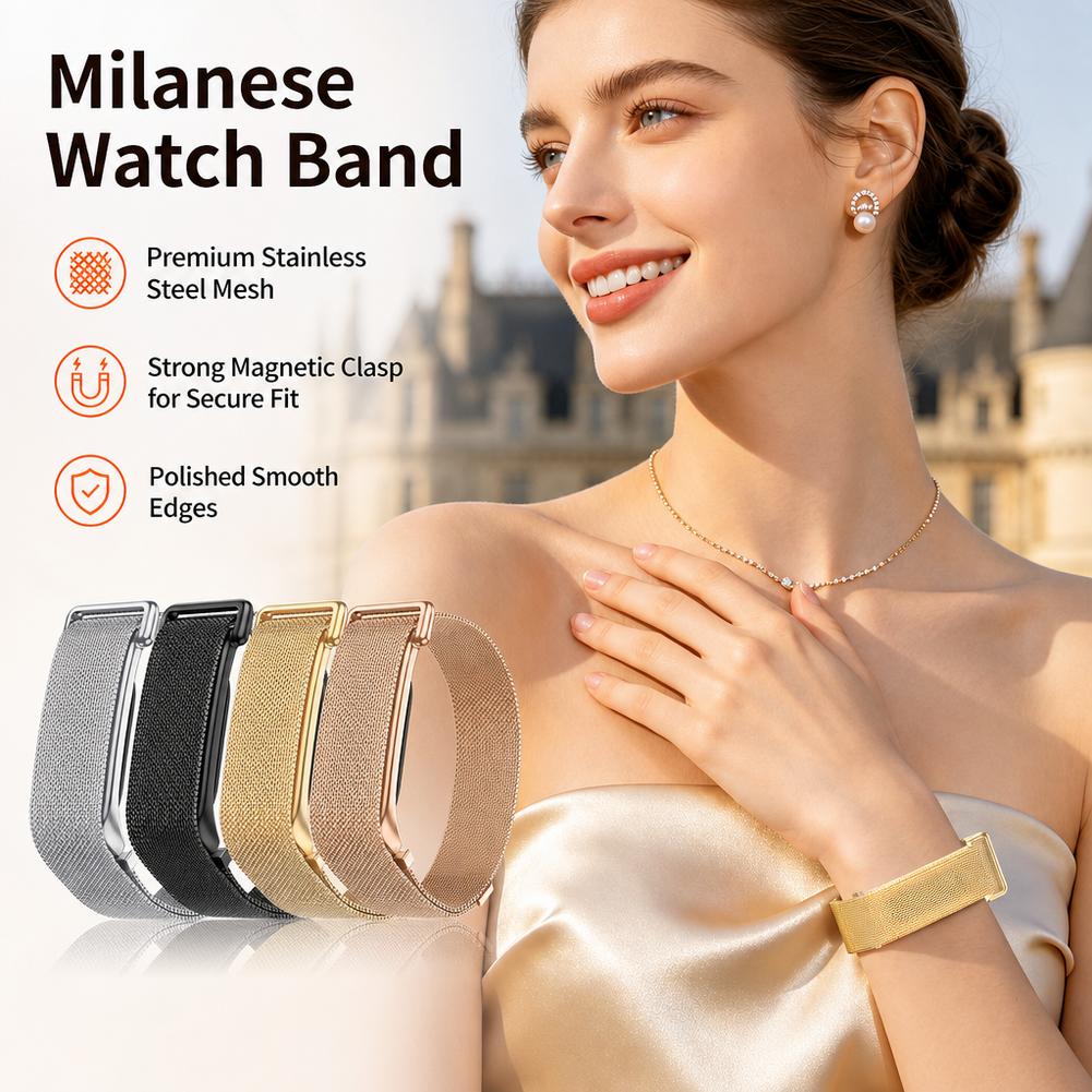 حزام ساعة مغناطيسي ميلانيز لجه - مراجعة Milanese Loop Magnetic وسعره