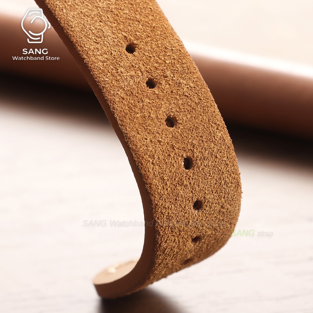 حزام ساعة من الجلد السويدي سري - مراجعة Suede Strap Watch وسعره