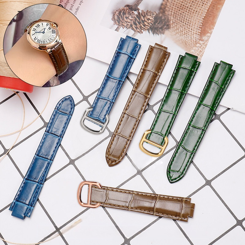 حزام ساعة من جلد العجل الناعم  - مراجعة Cartier Watch Ballon Bleu وسعره