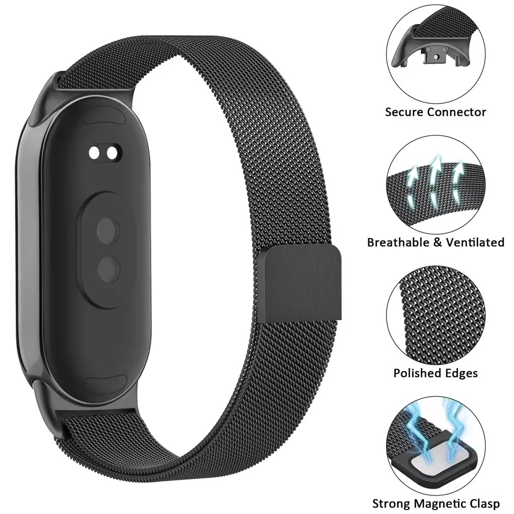حزام معدني بتصميم ميلانيزي لسا - مراجعة Milanese Loop Magnetic وسعره