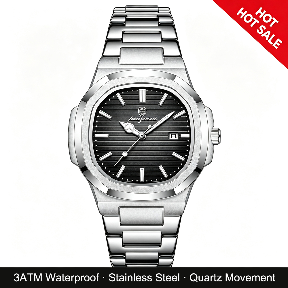 ساعة يد رجالية من PAAZOMU، ساع - مراجعة Patek Philippe Watch Nautilus وسعره