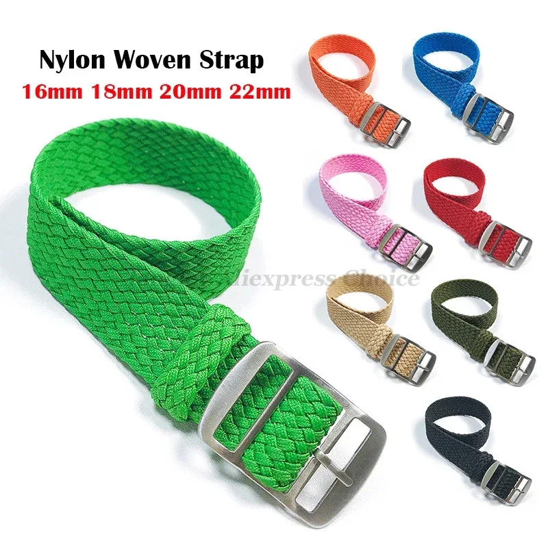 النسيج المنسوجة حزام ساعة نيلو - مراجعة Perlon Strap Woven وسعره